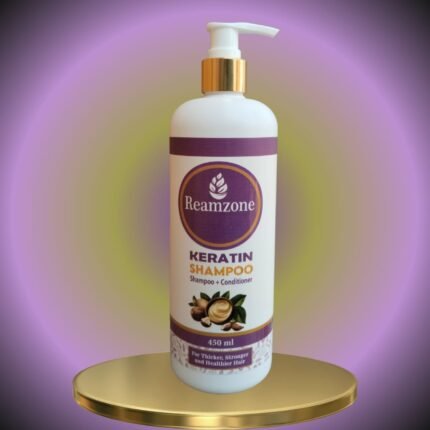 Reamzone Keratin Hair Shampoo + Conditioner 450ml pump bottle